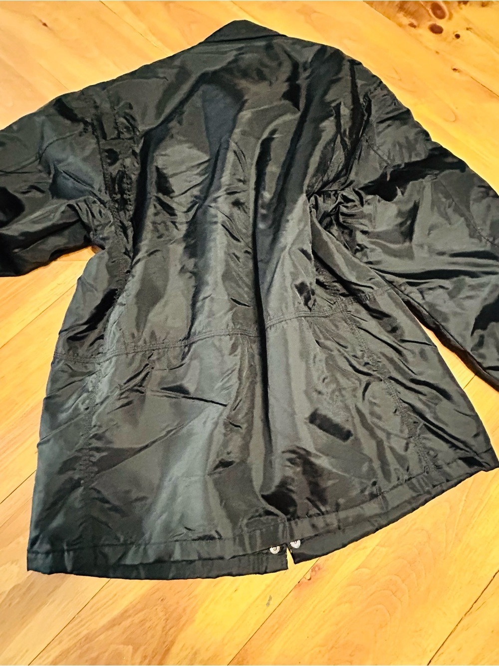 Vintage Structure Black Men's Military Field Jacket with Multiple Zipper Pockets - Picture 9 of 12